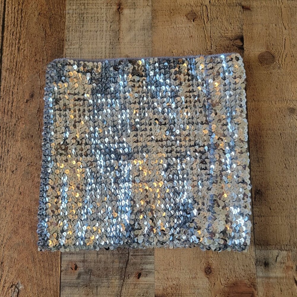 Silver Sequin Tube Top